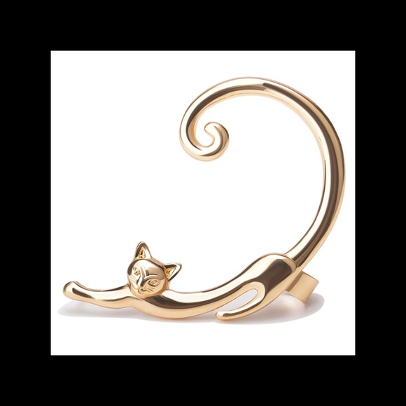 4/$20 💙 Gothic Cat Ear Cuff Gold - Picture 2 of 2